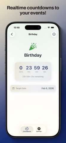 Countdowner: Event Countdown Screenshot 2 of 5