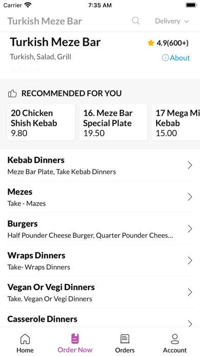 Turkish Meze Bar Screenshot