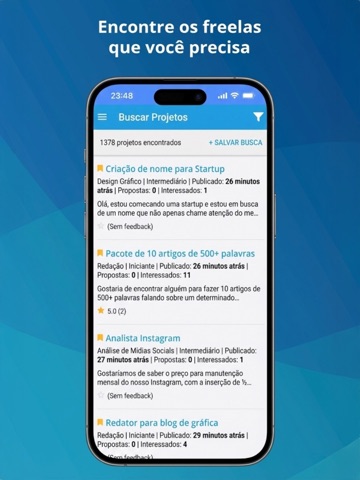 99Freelas iPad screenshot 3