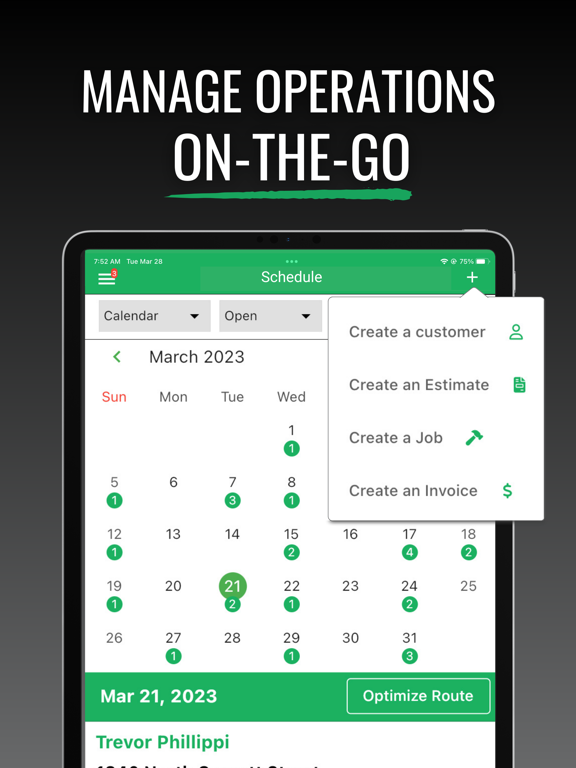 Lawn Buddy Management Software iPad screenshot 8 - Business app