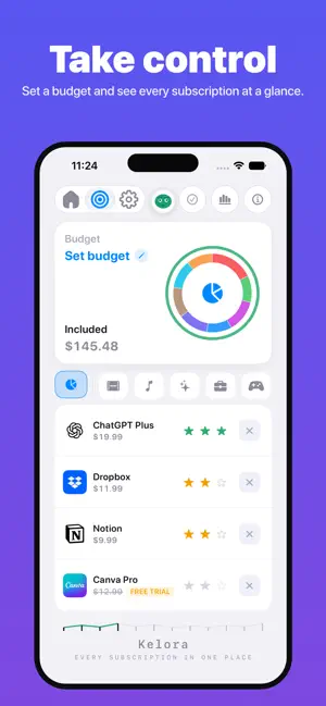 Subscription Tracker: Kelora screenshot 4