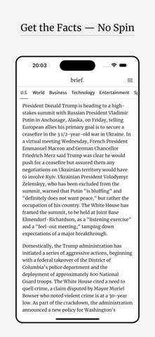 Cue: Daily News Summary screenshot