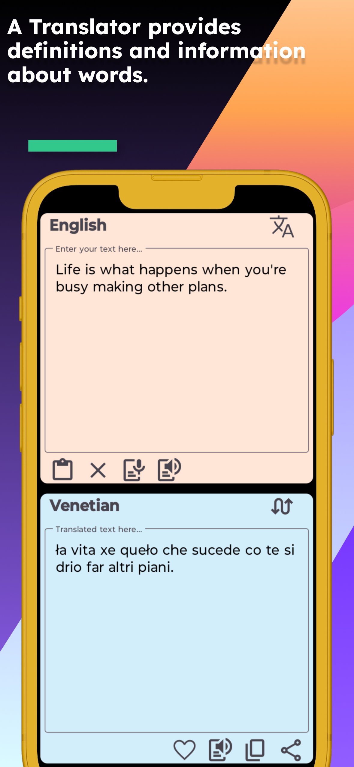 English Venetian Translator