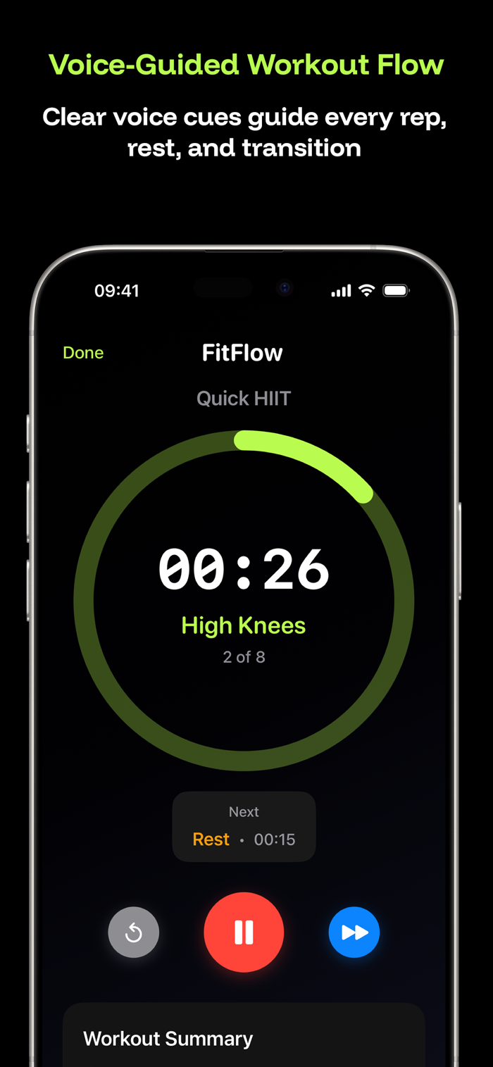 FitFlow: Voice Workout Timer