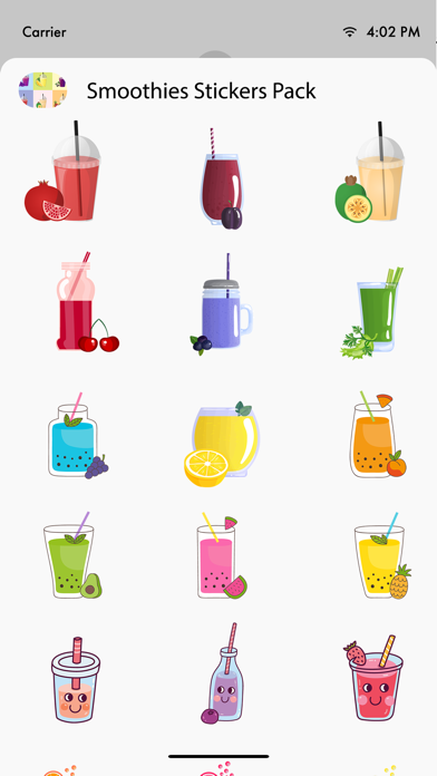 Screenshot #2 pour Smoothies Stickers Pack