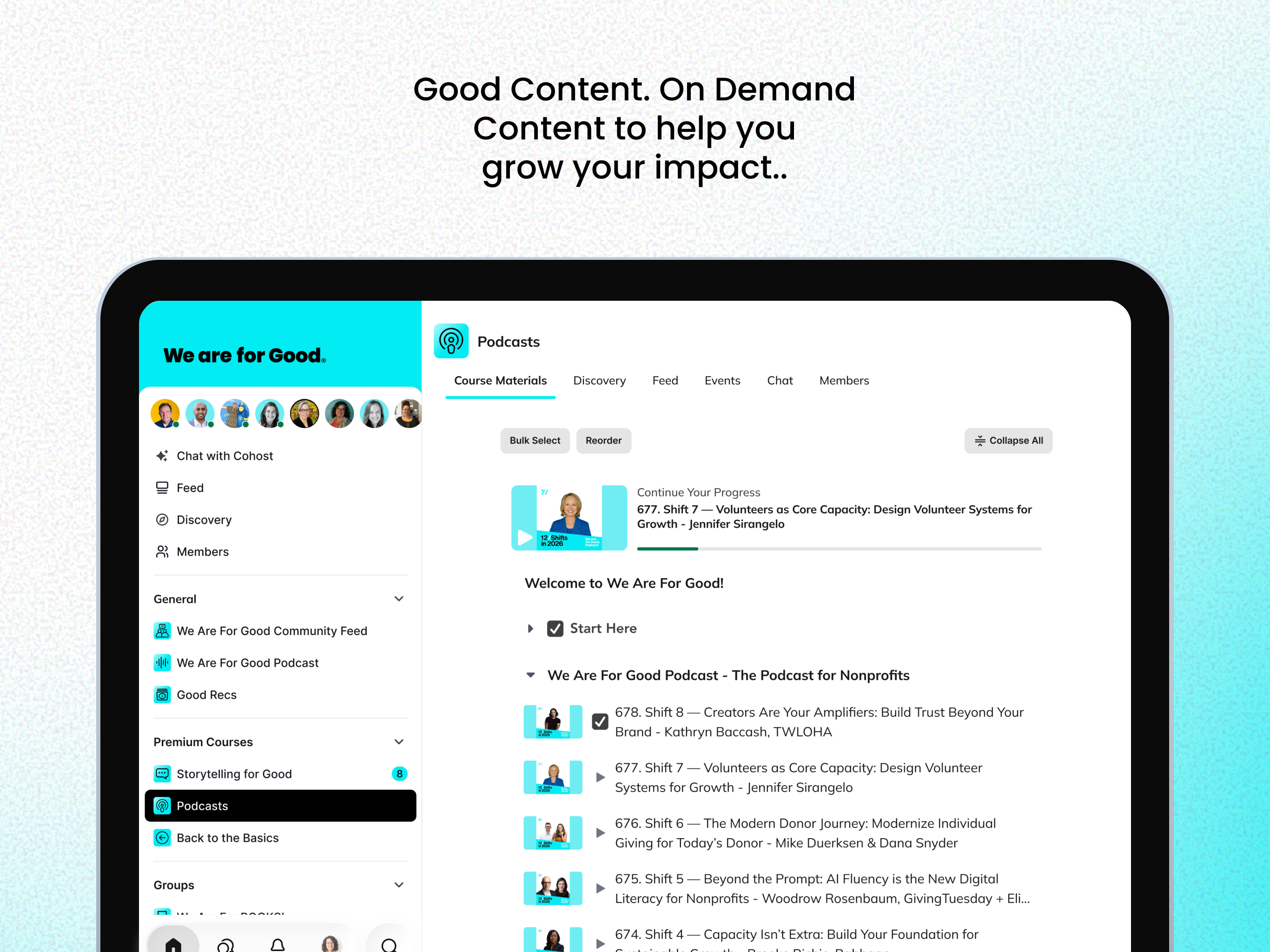 We Are For Good Community screenshot 7