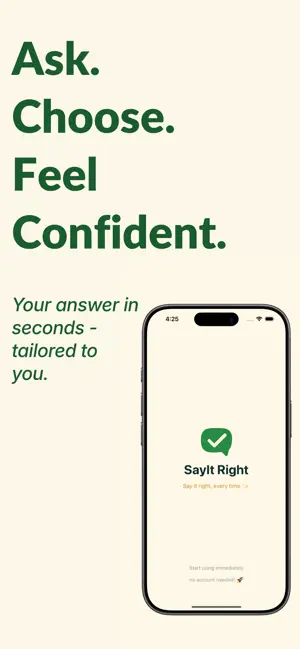 SayIt Right Every Time screenshot 1
