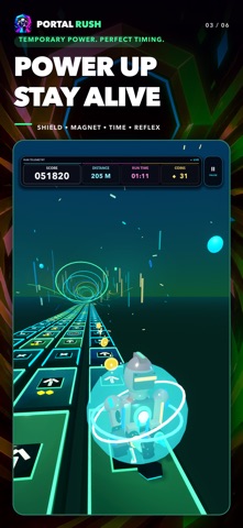 Portal Rush: Neon Runner Screenshot 3 of 6