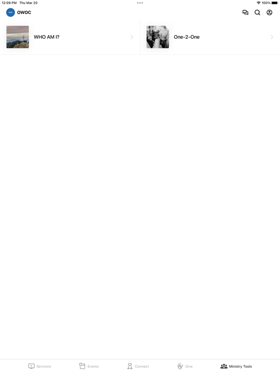 Orlando World Outreach Church iPad screenshot 4 - Lifestyle app