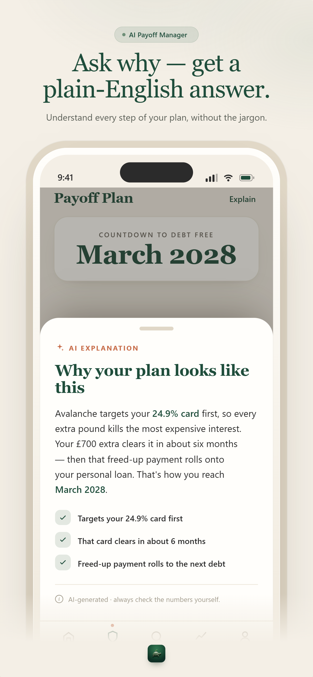 Honest Debt: AI Payoff Manager screenshot 8