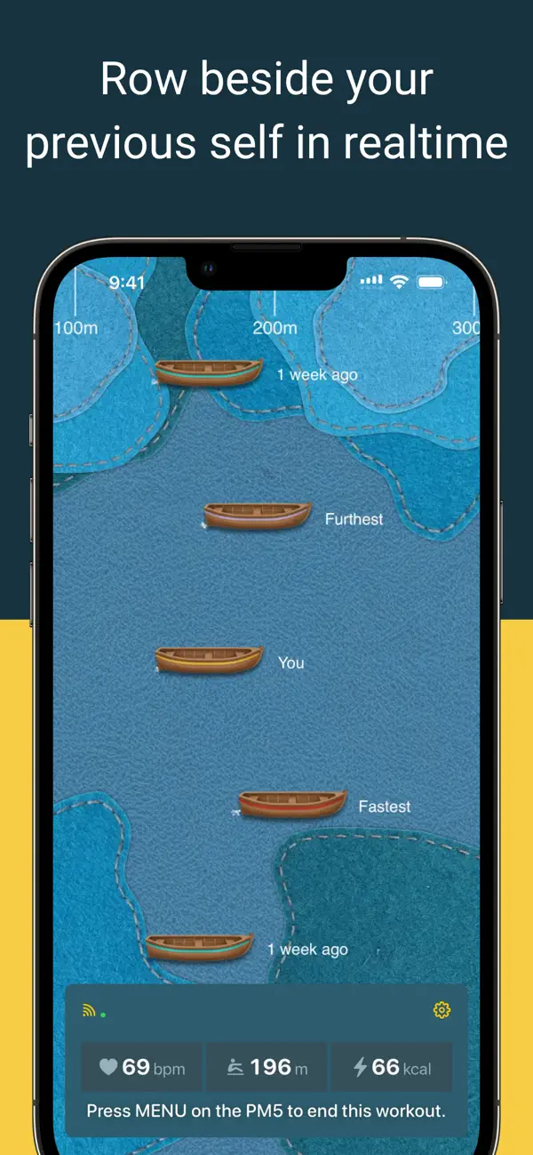 #1. YouVsYou - Concept2 PM5 Rowing (iOS) โดย: Mergeable Pty Ltd