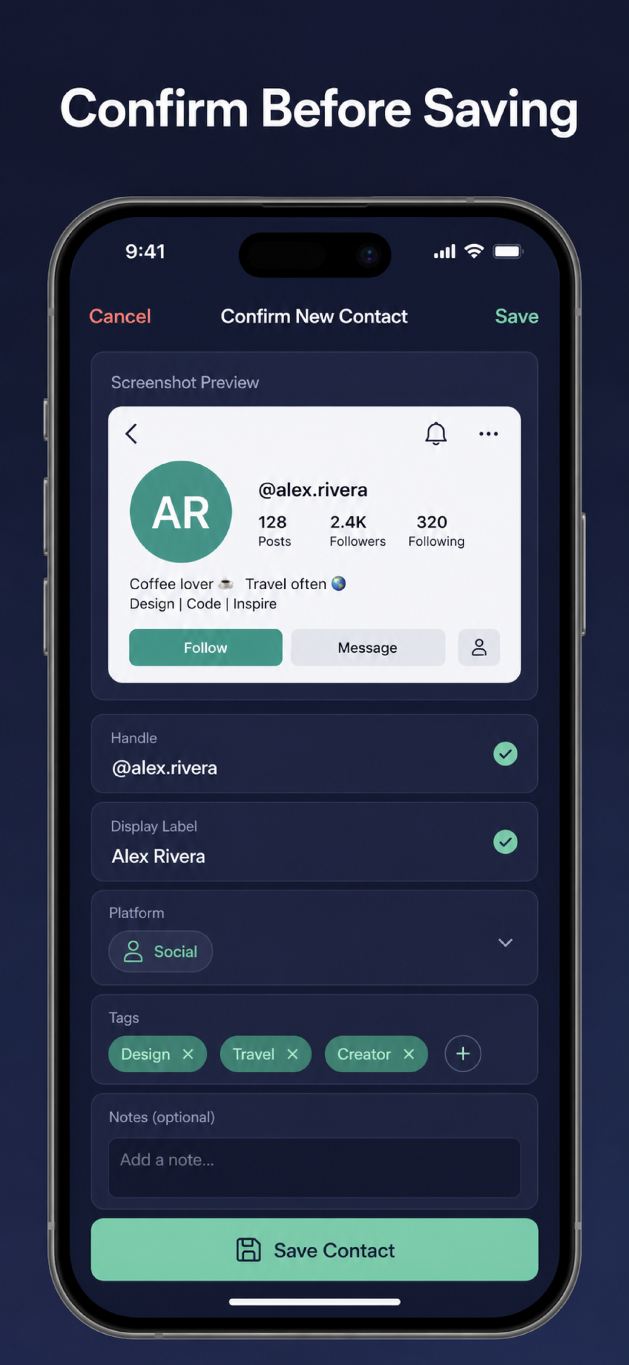 Screenshot Contact Organizer screenshot 3