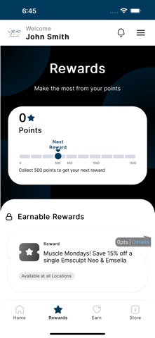 YES Medspa Rewards iPhone screenshot