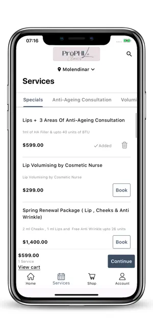 Prophile Clinics Mobile screenshot 3