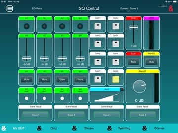 SQ Control iPad screenshot
