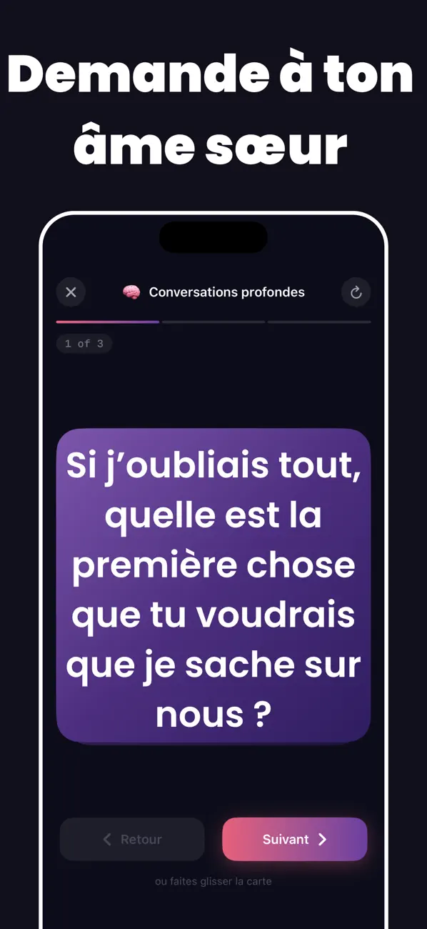 Screenshot #1 pour Deep Talk: Questions Profondes