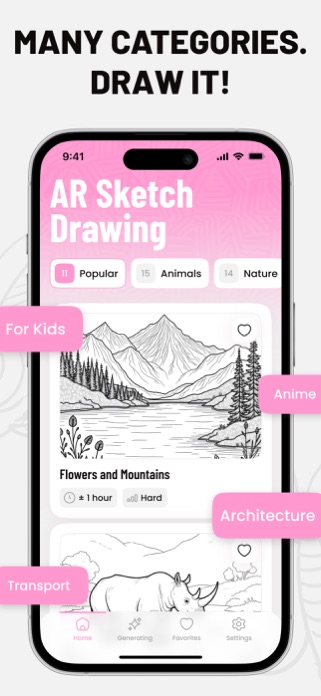 Sketch Drawing: Trace App. Screenshot 3 of 4
