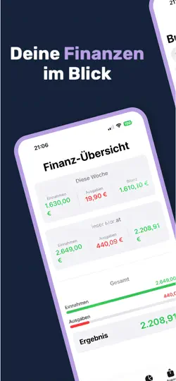 Screenshot von Einnahmen-Ausgaben-Tracker EÜR auf dem iPhone 1