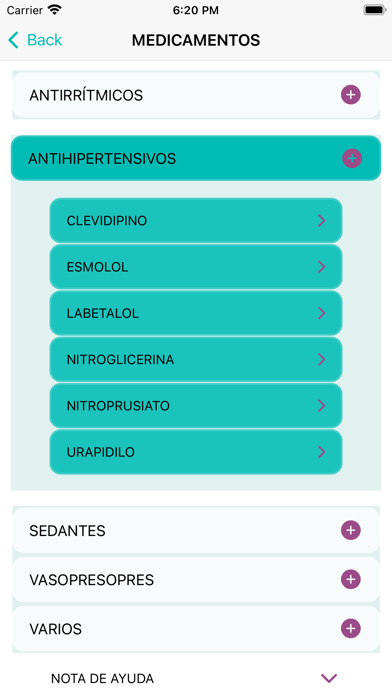 Validación medicamentos UCI Screenshot