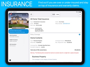 Under My Roof Home Inventory + iPad screenshot