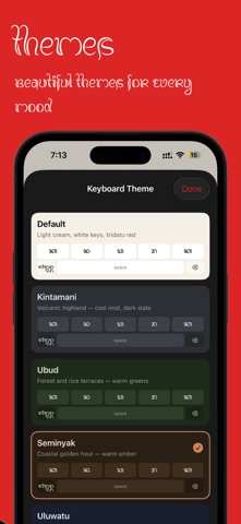 Aksara Bali: Balinese Keyboard iPhone screenshot