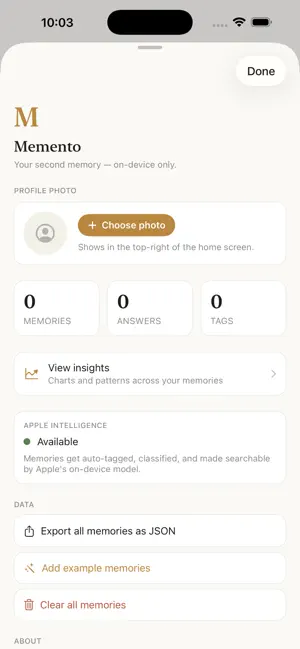 Memento — Second Memory screenshot 3