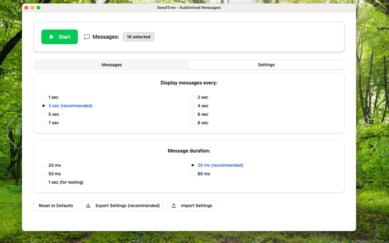 SeedTree - subliminal messages app screenshot 3