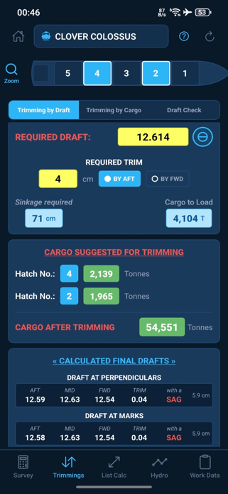 SailorSoft Draft Survey Pro Screenshot 3 of 10