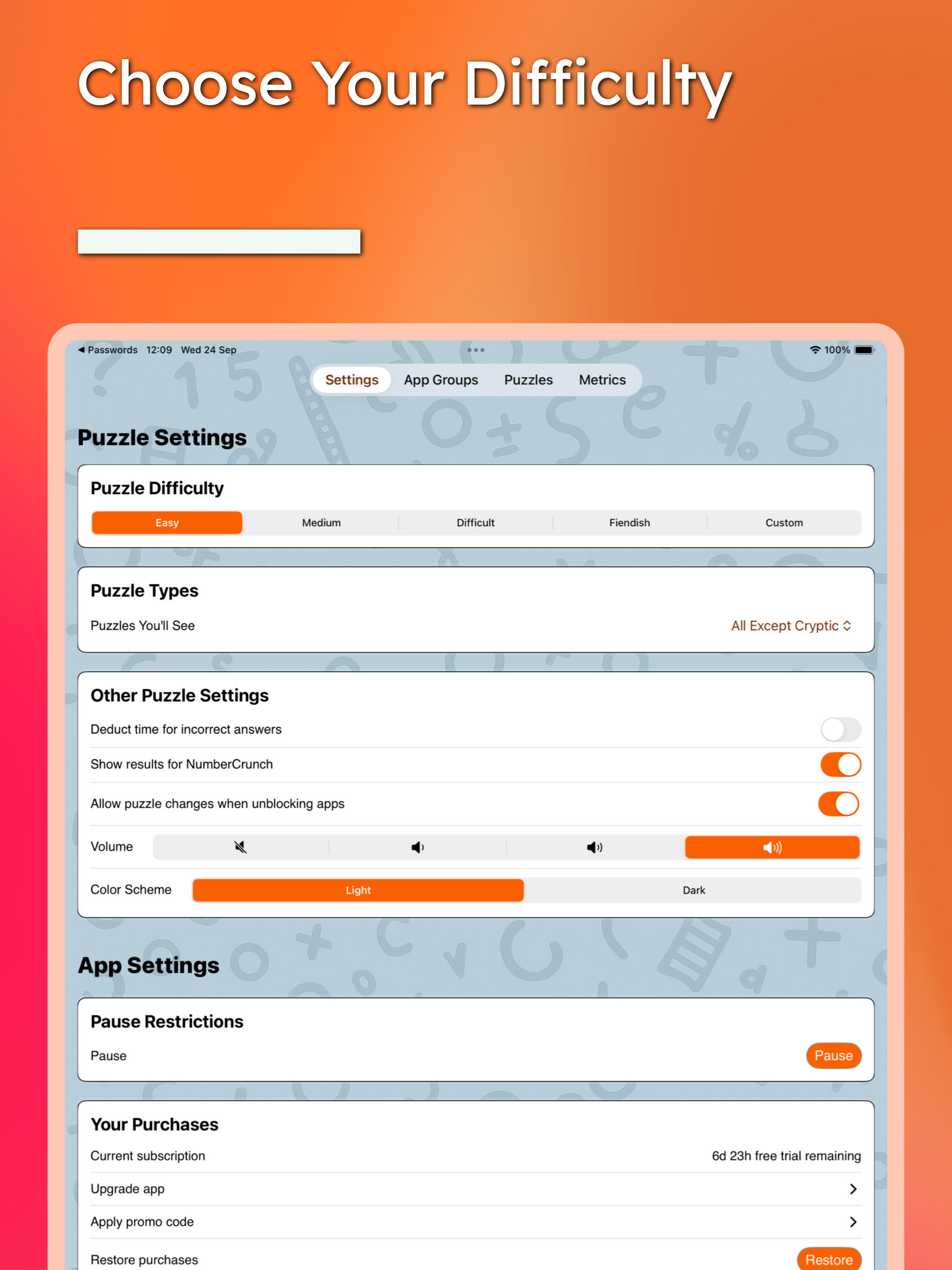 SmartBlock: Focus with Puzzles