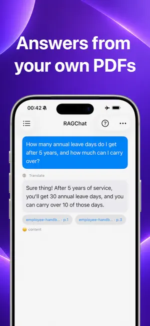 RAGChat: Offline AI Chatbot screenshot 2