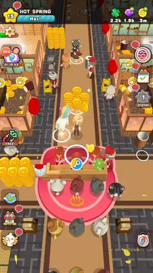 Kawaii Hot Spring: Idle Tycoon screenshot 1