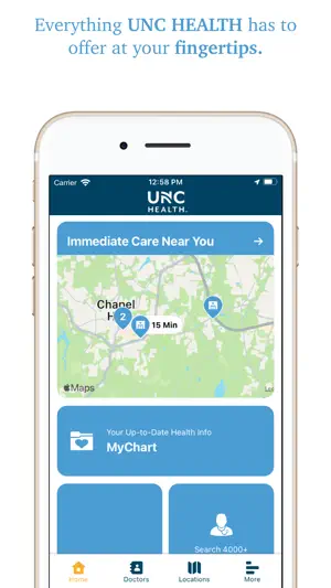 UNC Health screenshot 1
