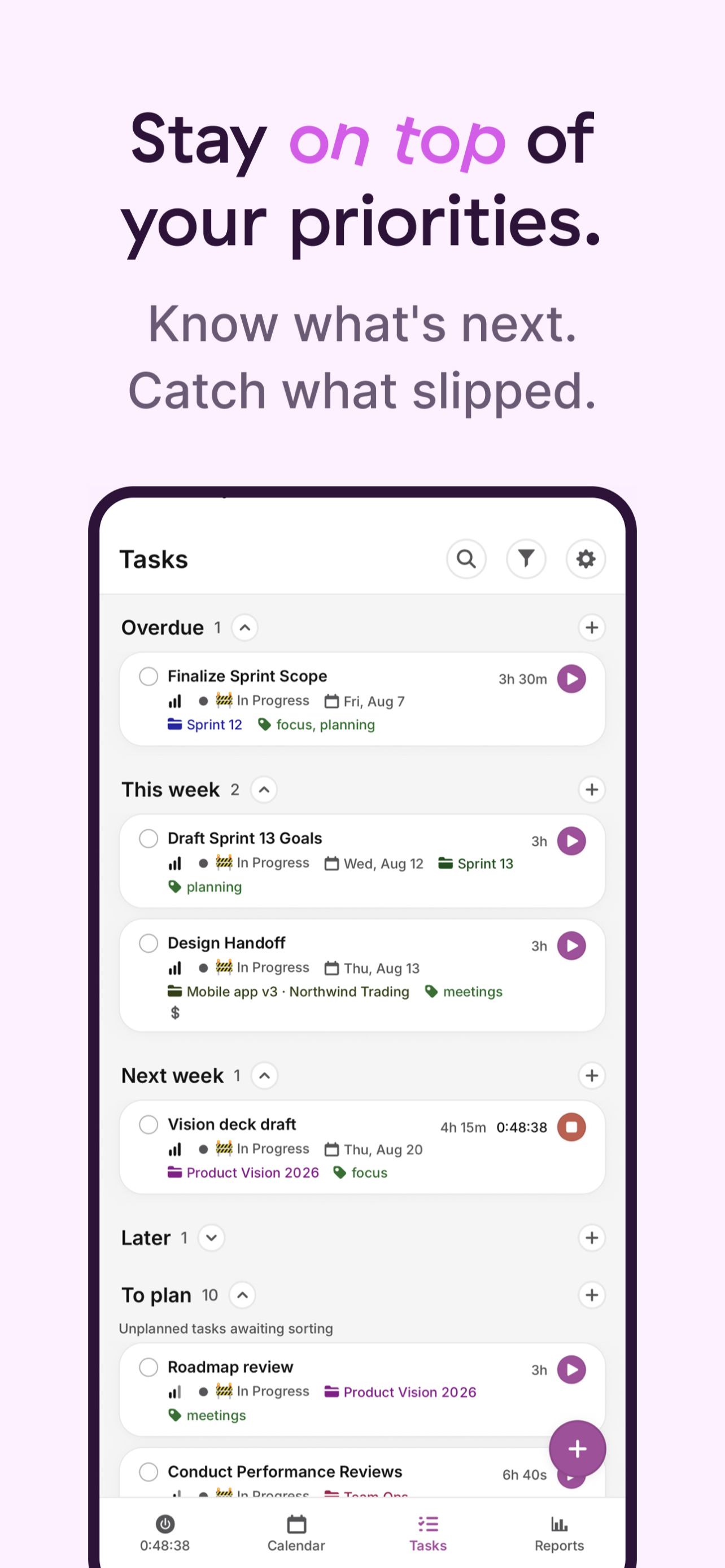 Toggl 2.0 screenshot 4