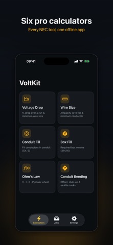 NEC Electrician Calc: VoltKit Screenshot 2 of 6