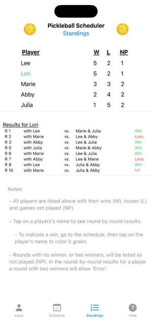 Pickleball Scheduler screenshot 4