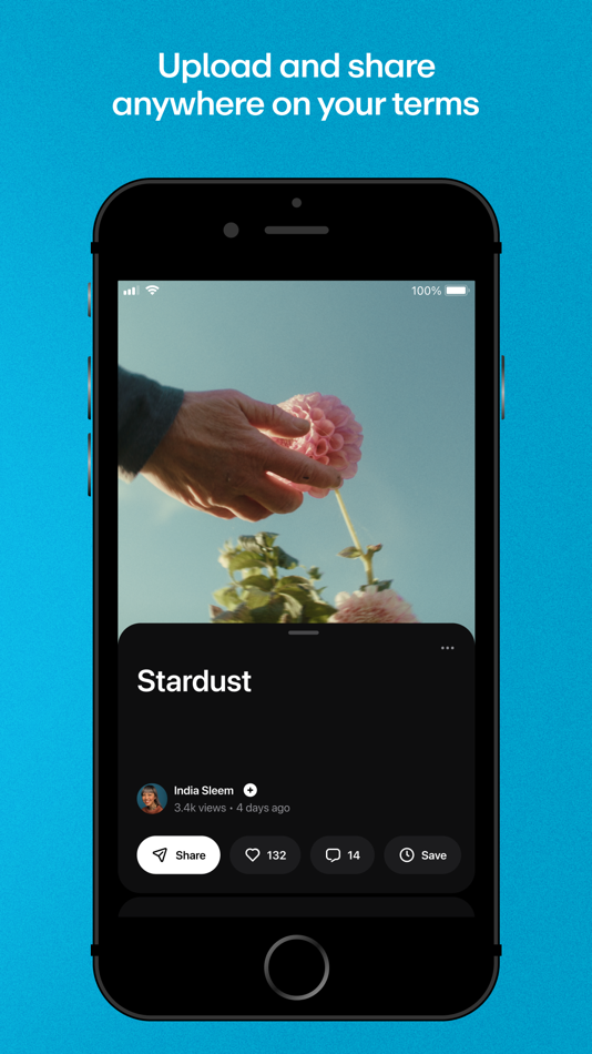 #2. Vimeo (iOS) Podle: Vimeo.com, Inc.