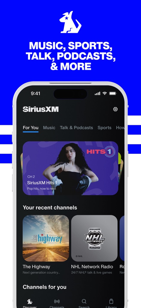 SiriusXM: Music, Sports & News - Personalized Content Hub