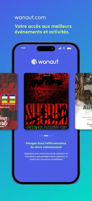 Wanaut : Événements, Activités screenshot 1