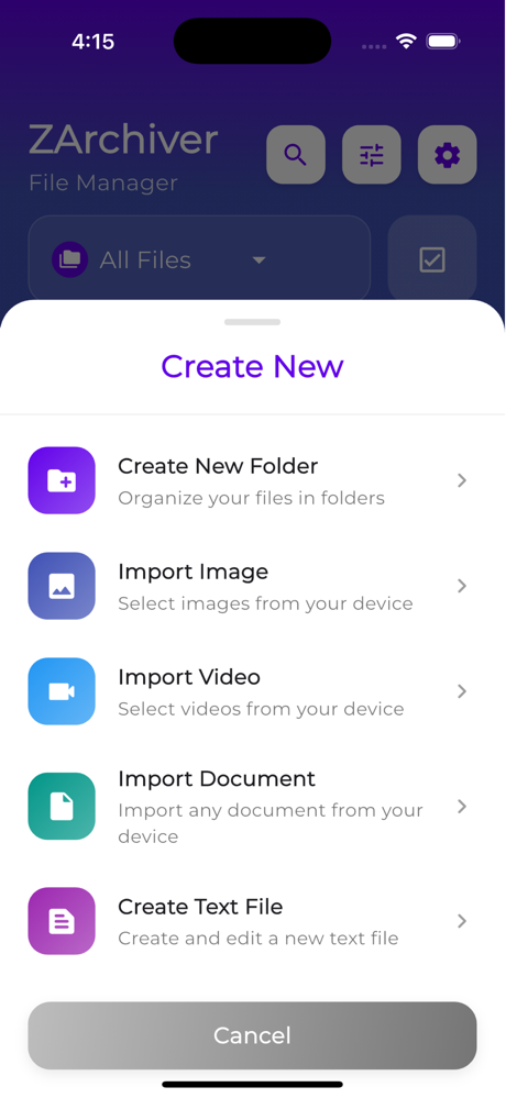 ZArchiver File Manager screenshot 2