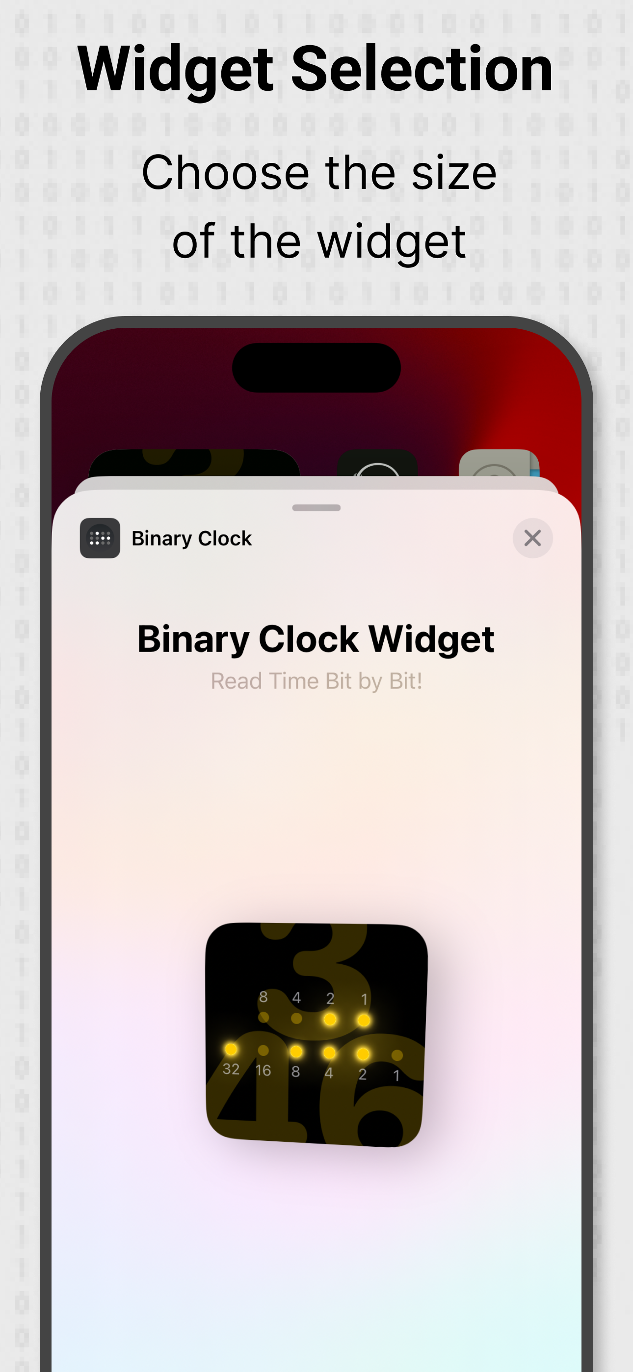 Widget Binary Clock