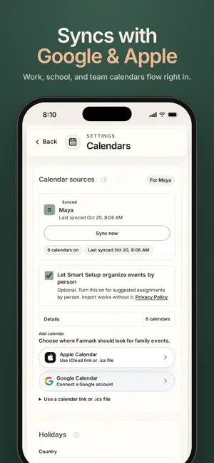 Farmark: Family Calendar screenshot 3