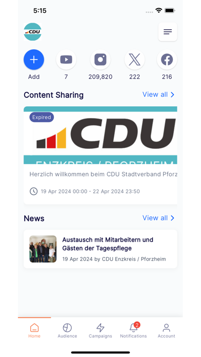 CDU Enzkreis / Pforzheim Screenshot