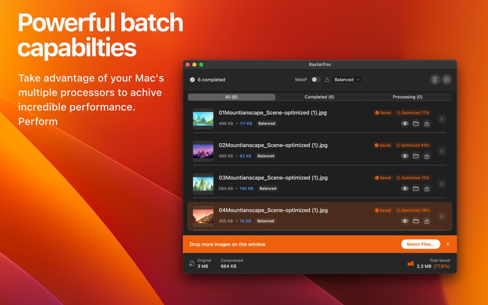 #2. RasterFox - Image Optimizer (macOS) Podle: Andrew Miller
