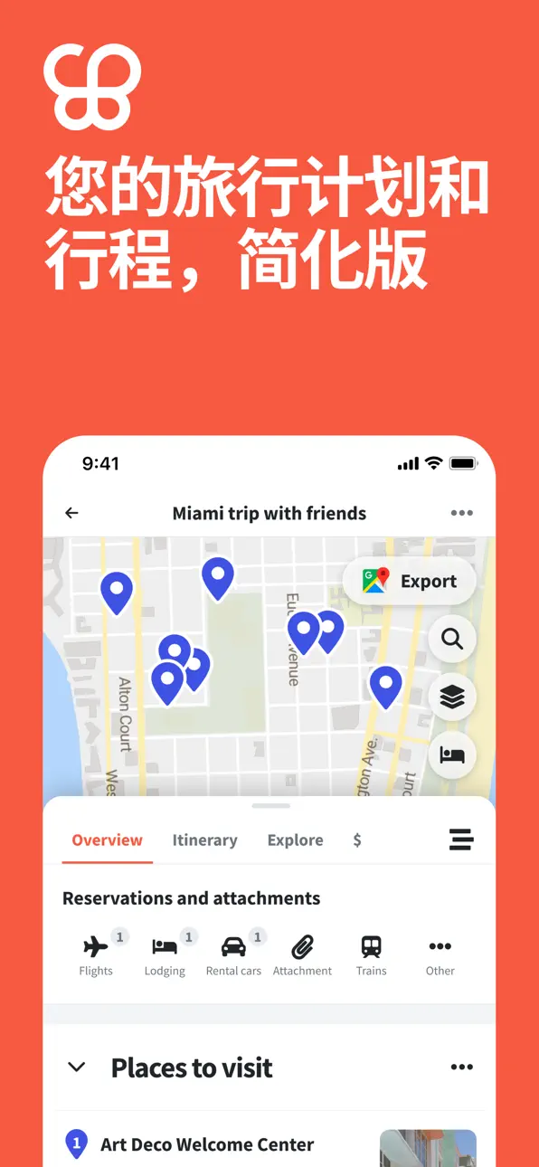 Wanderlog - Travel Planner iOS Mod IPA screenshot 1 - iOS app interface