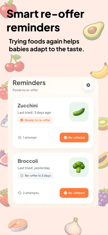 Feedia: Baby Food Tracker screenshot 3 of 5