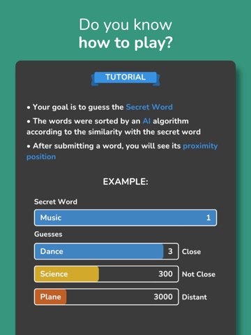Secret Word - Contexto Guess iPad screenshot