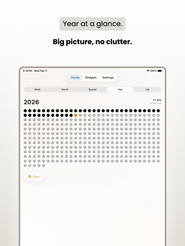 Moment Widgets: Time Progress iPad screenshot