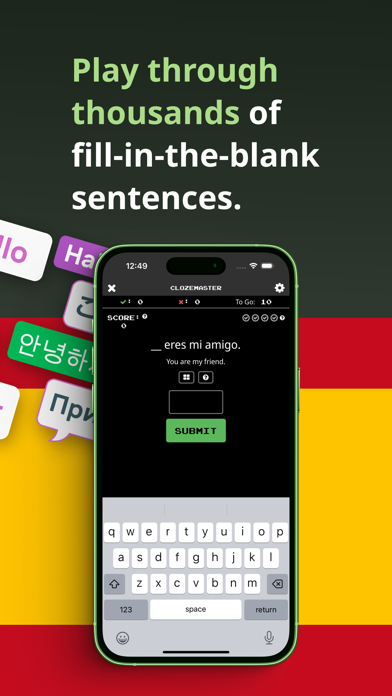 Clozemaster Spanish Screenshot