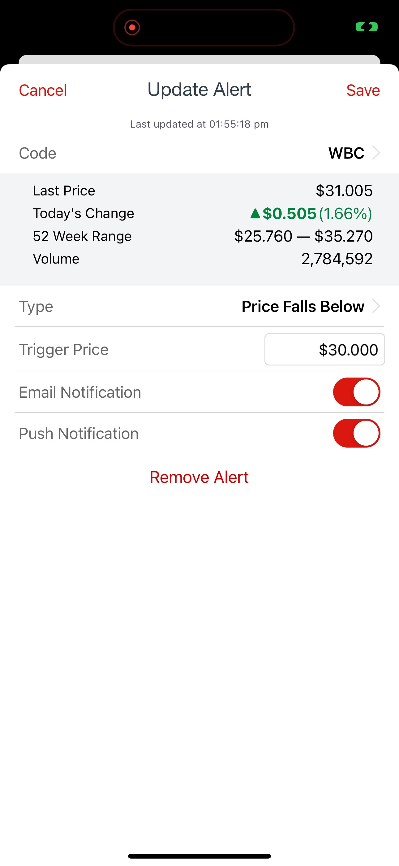 Screenshot 8 of Westpac Share Trading