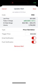 Westpac Share Trading screenshot
